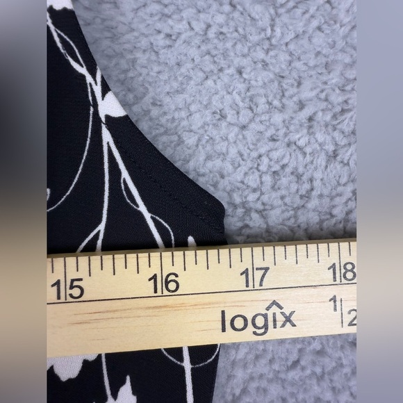 Talbots black and white sleeveless tank dress spandex blend preowned size small - Picture 6 of 9